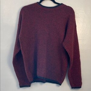 Woolrich Men's Deep Red Crewneck Sweater size medium Wool Blend